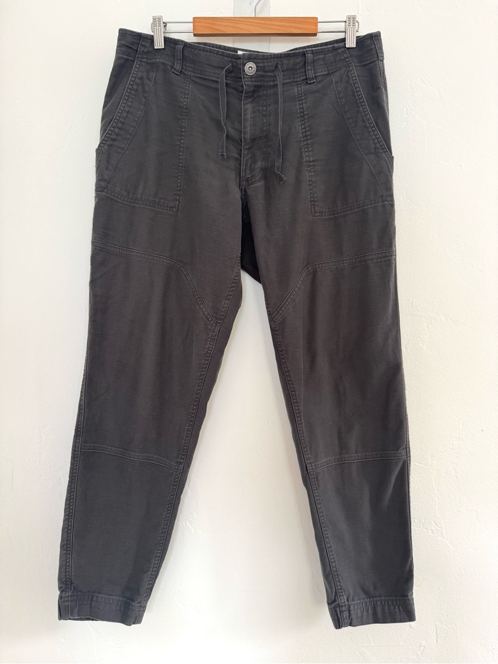 REI Co-op Trailsmith Jogger Pants Pirate Black Grey Stretch Cotton Outdoors - Picture 3 of 10